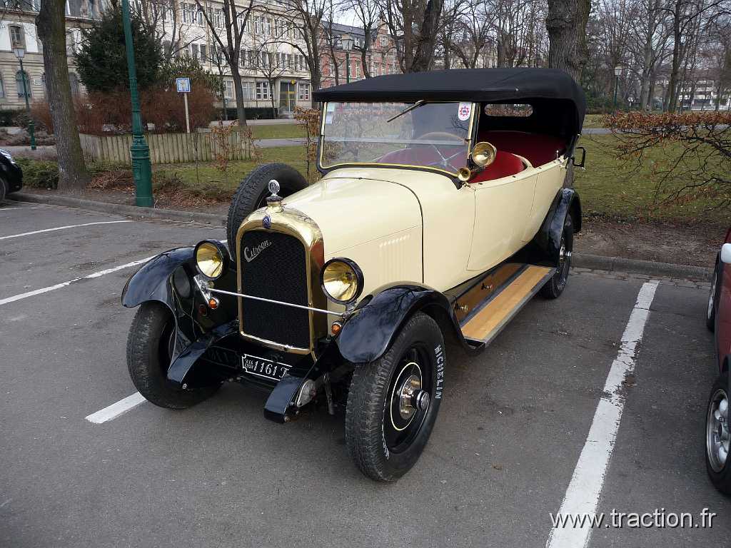 2009_03_01_colmar (20).jpg - 01/03/2009 - 68000 COLMAR, parking de l'ancienne sous-préfecture, Colmar Auto Rétro, Citroën B14 de 1928